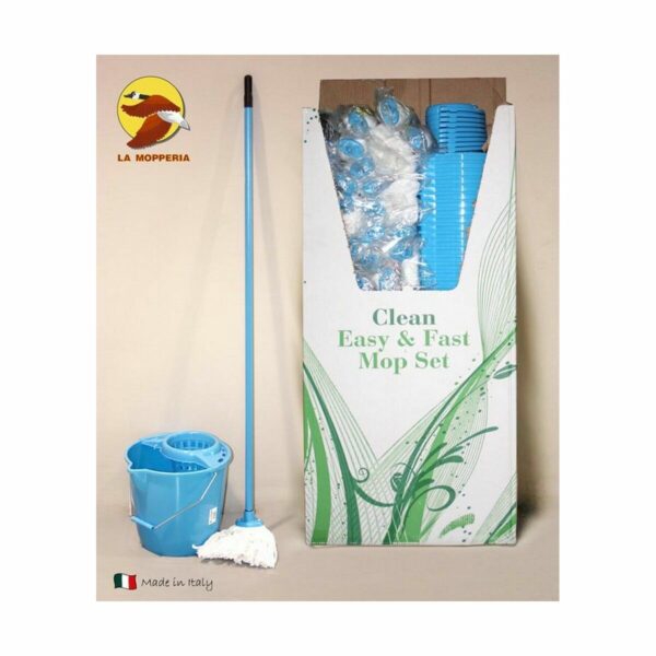 Eimer und Mopp-Set La Mopperia Azul Blau (40 Stück) – Bild 3