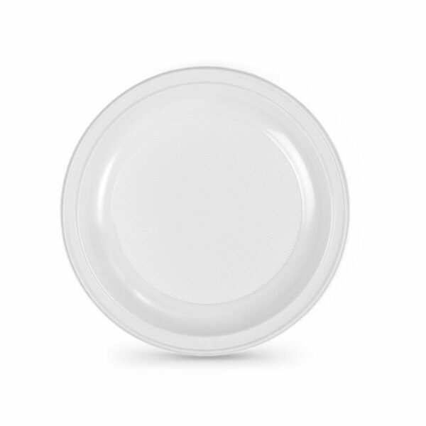 Mehrweg-Teller-Set Algon Weiß Kunststoff 25 x 25 x 1,5 cm (12 Stück) – Bild 2