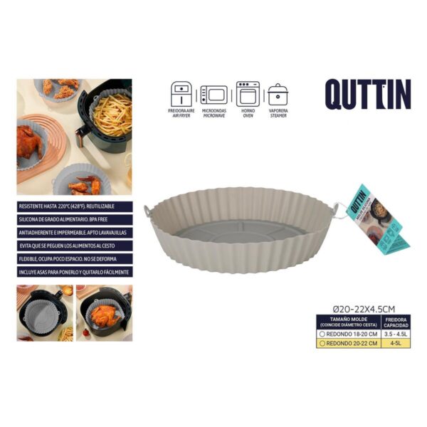 Ofenpfanne Quttin AIR FRYER 22 x 22 x 5 cm (24 Stück) – Bild 3