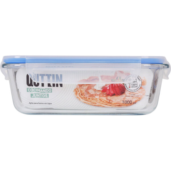 Lunchbox hermetisch Quttin Durchsichtig rechteckig 1L (6 Stück) – Bild 4