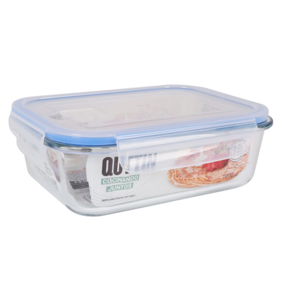 Lunchbox hermetisch Quttin Durchsichtig rechteckig 1L (6 Stück) – Bild 3