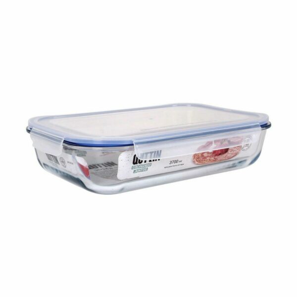 Lunchbox hermetisch Quttin   rechteckig 3,7 L 36 x 24,8 x 8,1 cm (4 Stück) – Bild 2