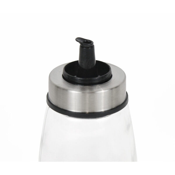 Ölfläschchen Quttin Durchsichtig Silberfarben Glas 200 ml 6,5 x 6,5 x 12,5 cm (12 Stück) – Bild 4