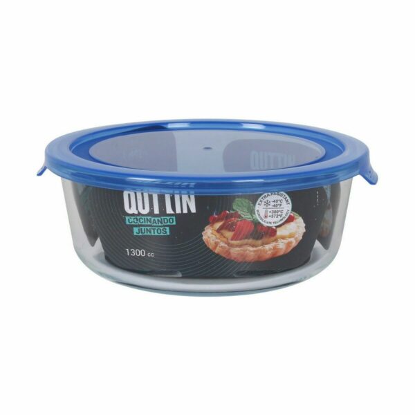 Lunchbox hermetisch Quttin Blau Durchsichtig 1,3 L (6 Stück) – Bild 2