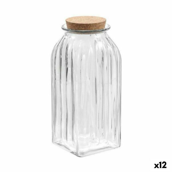 Topf La Mediterránea Gestreift 1,95 L Glas (12 Stück)