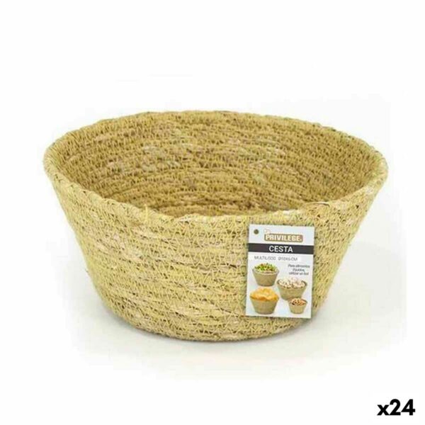 Mehrzweckkorb Privilege Seegras rund 10 x 6 cm (24 Stück)