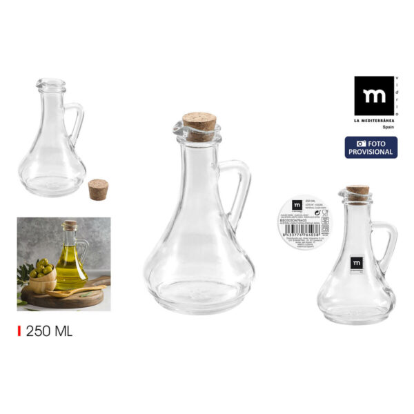Ölfläschchen La Mediterránea Glas 9,3 x 9,3 x 16,5 cm (24 Stück) – Bild 2