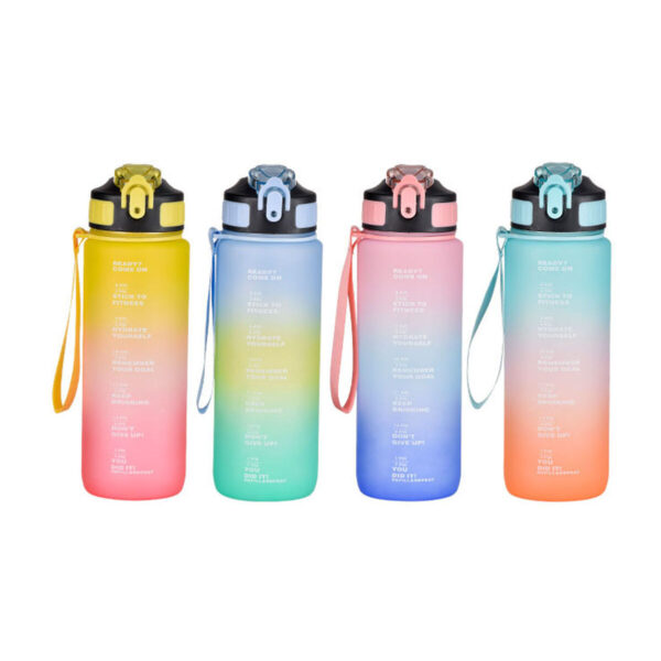 Wasserflasche Bewinner Bunt 800 ml 7,5 x 23,5 cm (12 Stück) – Bild 8
