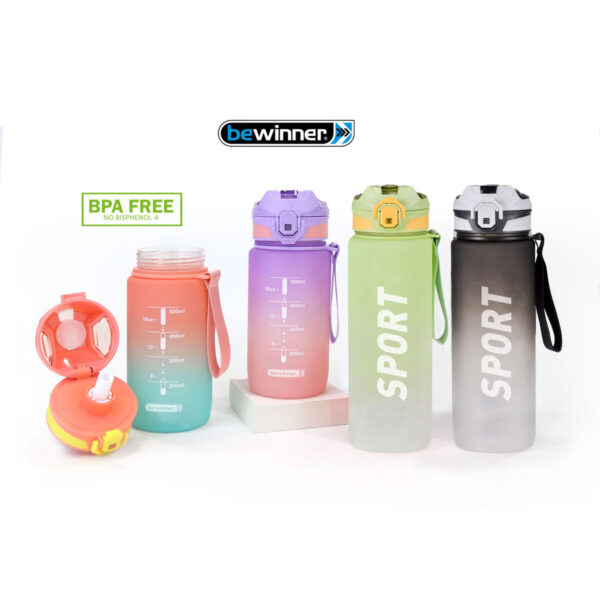 Wasserflasche Bewinner Bunt 600 ml 7,4 x 7,4 x 19 cm (12 Stück) – Bild 6