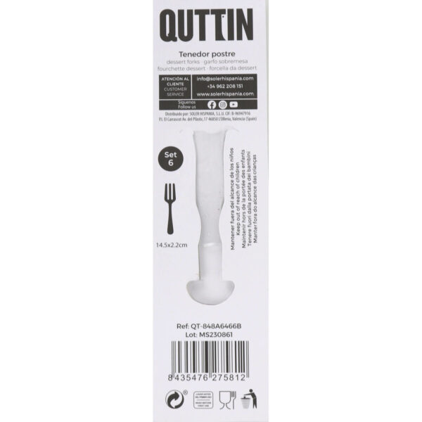 Gabel Quttin Antartica 6 Stücke (12 Stück) – Bild 2