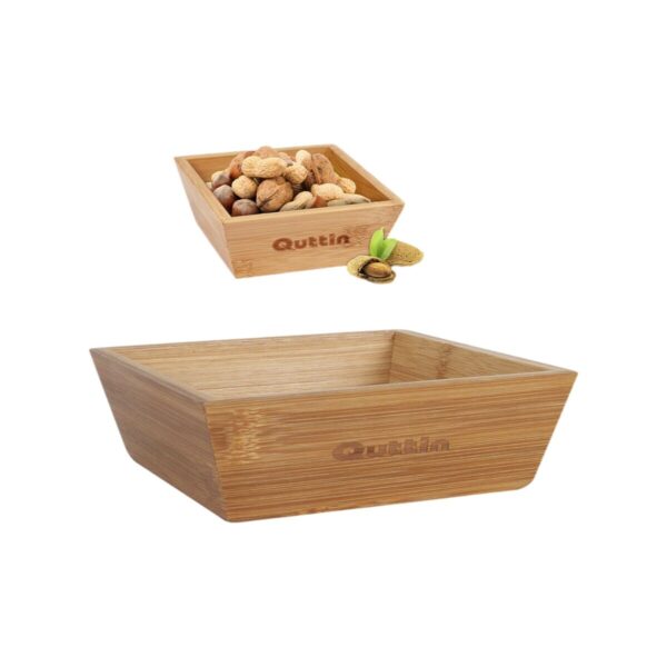 Schüssel für Vorspeisen Quttin Bambus 16 x 16 x 5 cm (12 Stück) – Bild 7