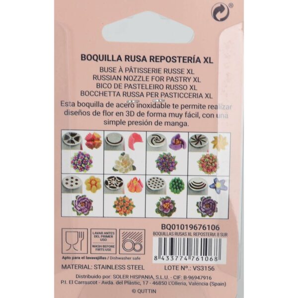 Düsen für Spritzbeutel Quttin XL 48 Stück – Bild 2