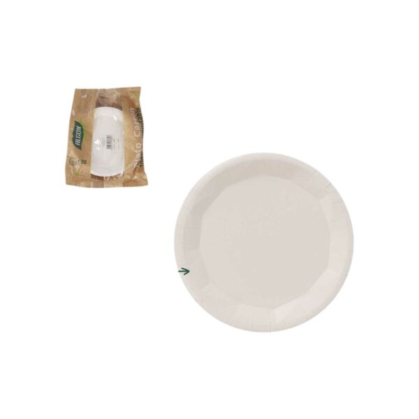 Geschirr-Set Algon Weiß 22 cm 25 Stücke (18 Stück) – Bild 2