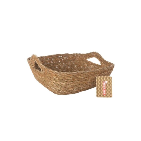 Mehrzweckkorb Privilege Braun korb 22 x 22 x 8 cm (12 Stück) – Bild 2
