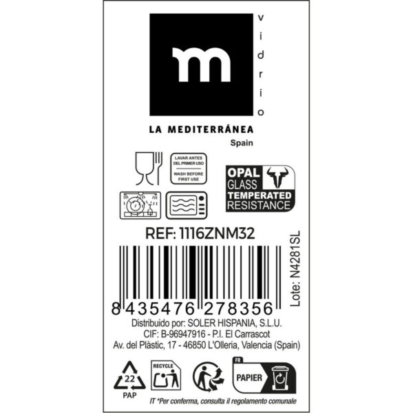 Schale La Mediterránea Coup basic 16 x 5,3 cm (48 Stück) – Bild 4