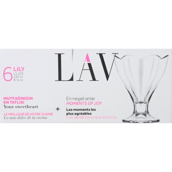 Gläsersatz LAV Lily 250 ml 6 Stücke (4 Stück) – Bild 4