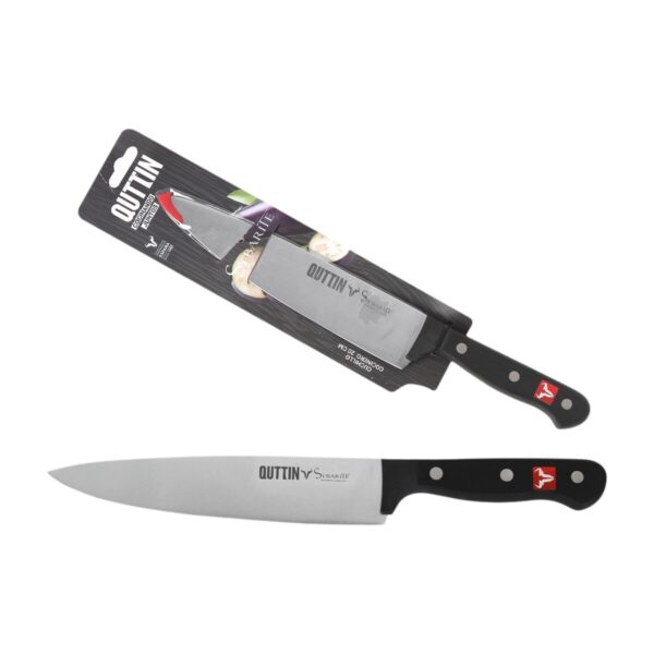 Küchenmesser Quttin SYBARITE Schwarz Silberfarben 20 cm (8 Stück) – Bild 4