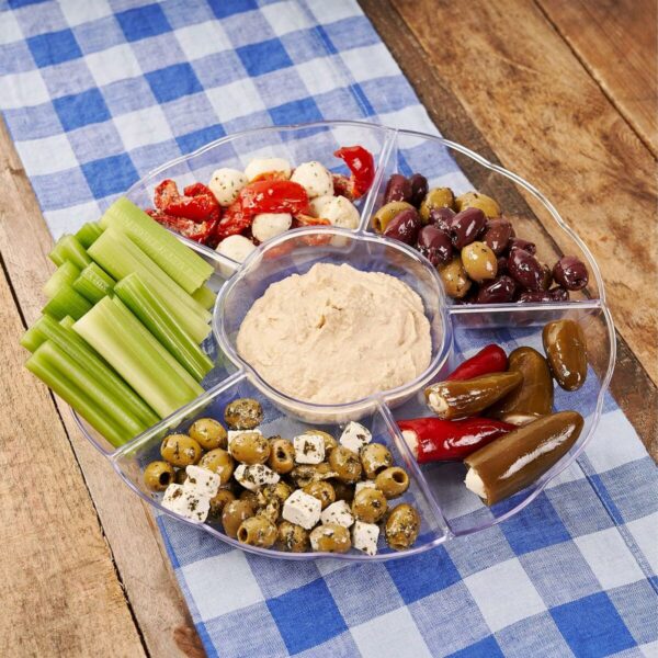 Tablett für Snacks Algon rund 30,5 cm (12 Stück) – Bild 3