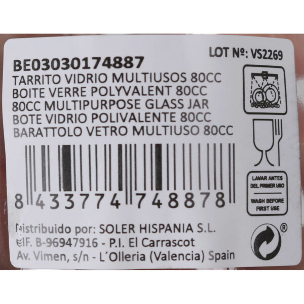 Glasgefäß Mediterraneo 80 ml (72 Stück) – Bild 2
