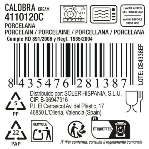 Kochschüssel La Mediterránea Calobra 26,5 x 14 cm (24 Stück) – Bild 4