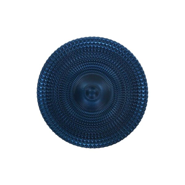 Flacher Teller Alfares Alfares Blau Glas Ø 31 cm (6 Stück) – Bild 2