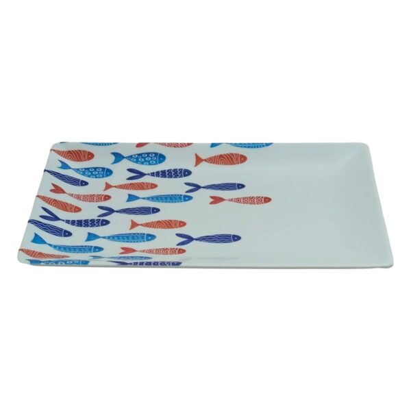 Tablett für Snacks La Mediterránea Fische 25 x 15 x 2 cm (12 Stück) – Bild 2