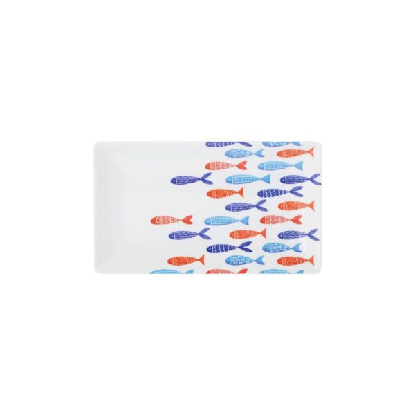 Tablett für Snacks La Mediterránea Fische 25 x 15 x 2 cm (12 Stück) – Bild 3
