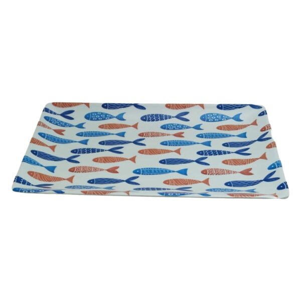 Tablett für Snacks La Mediterránea Fische 30 x 20 x 2,5 cm (12 Stück) – Bild 2