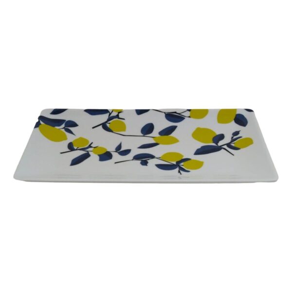 Tablett für Snacks La Mediterránea Zitronengelb 25 x 15 x 2 cm (12 Stück) – Bild 2