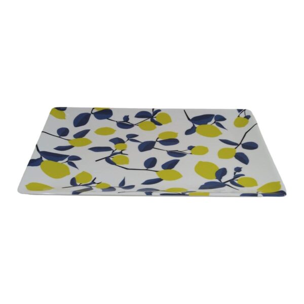 Tablett für Snacks La Mediterránea Zitronengelb 30 x 20 x 2,5 cm (12 Stück) – Bild 2
