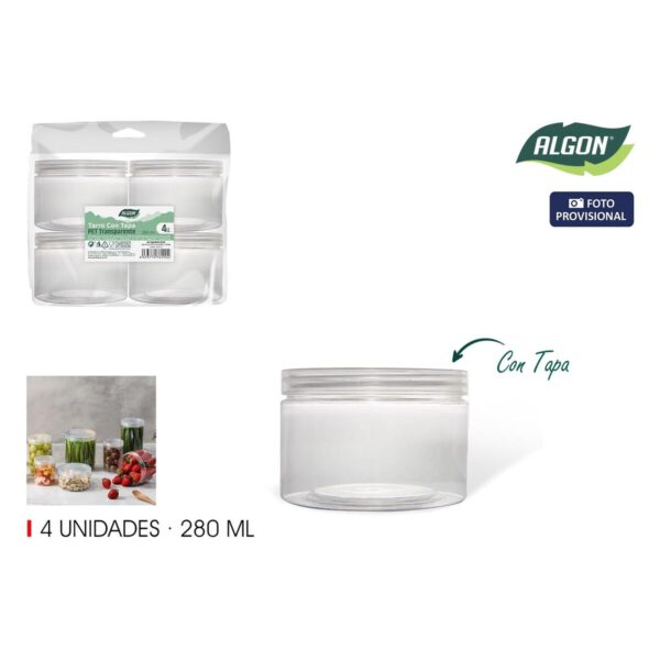 Topf Algon 280 ml 8,5 x 6,5 cm (4 Stücke) (12 Stück) – Bild 3