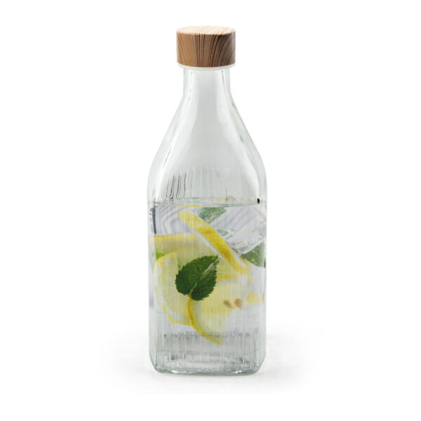 Glas-Flasche La Mediterránea Metall Glas 1 L (24 Stück) – Bild 4
