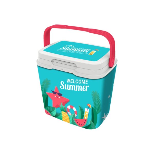 Tragbarer Kühlschrank Aquapro Welcome Summer Bunt 25 L 38 x 29 x 39 cm (2 Stück) – Bild 2