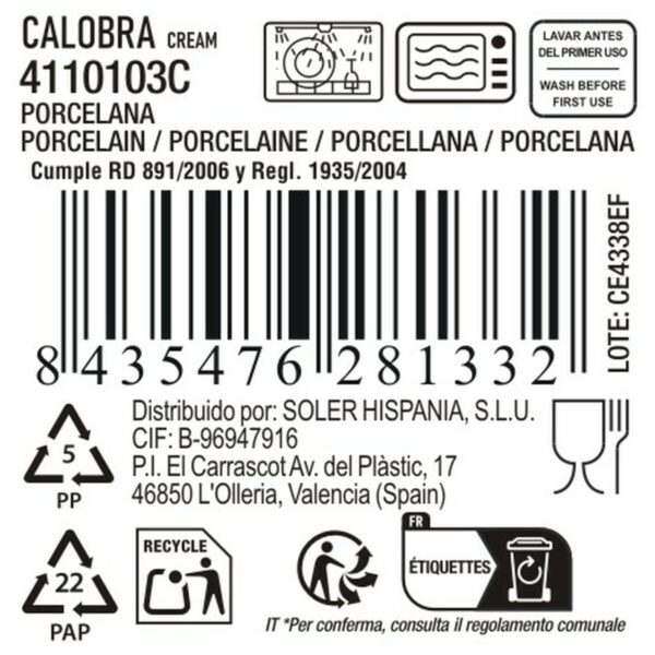 Dessertteller La Mediterránea Calobra (48 Stück) – Bild 4