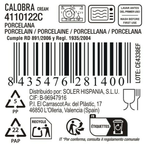 Kochschüssel La Mediterránea Calobra 34,1 x 20,7 cm (12 Stück) – Bild 4