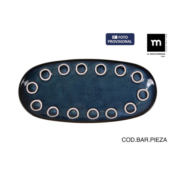 Kochschüssel La Mediterránea Almudena Blau Oval 25 x 12 x 2,2 cm (24 Stück) – Bild 3