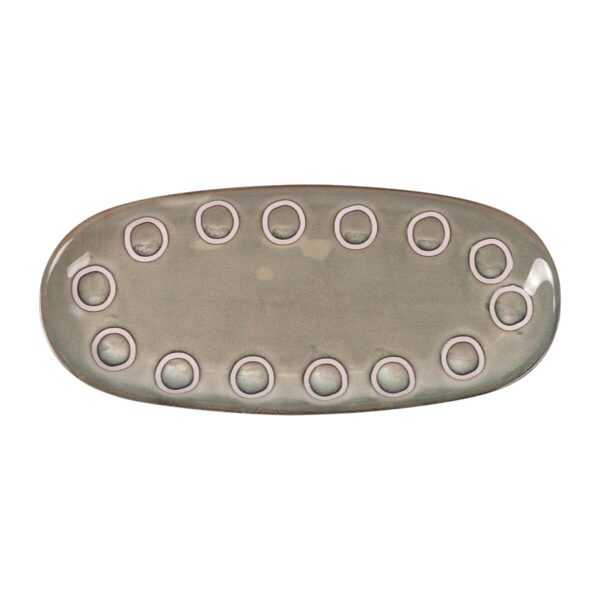 Kochschüssel La Mediterránea Almudena Grau Oval 29 x 13,5 x 2,4 cm (24 Stück) – Bild 3