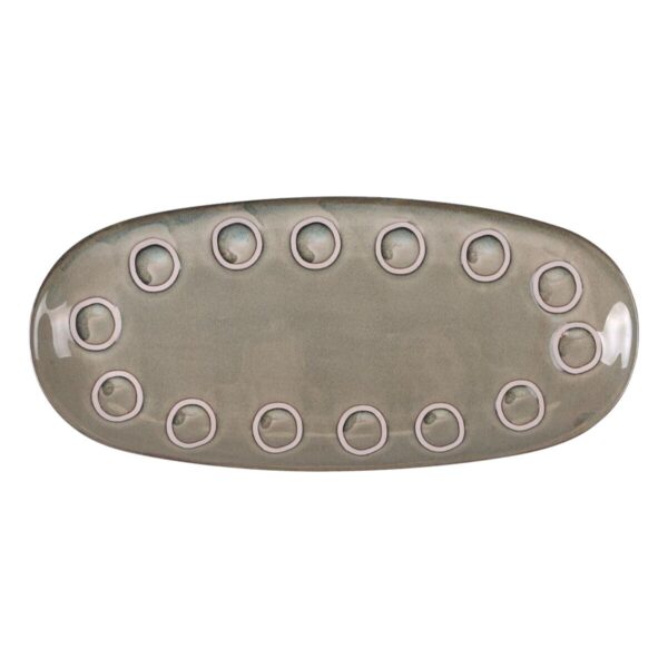 Kochschüssel La Mediterránea Almudena Grau Oval 33 x 14,8 x 2,7 cm (12 Stück) – Bild 3
