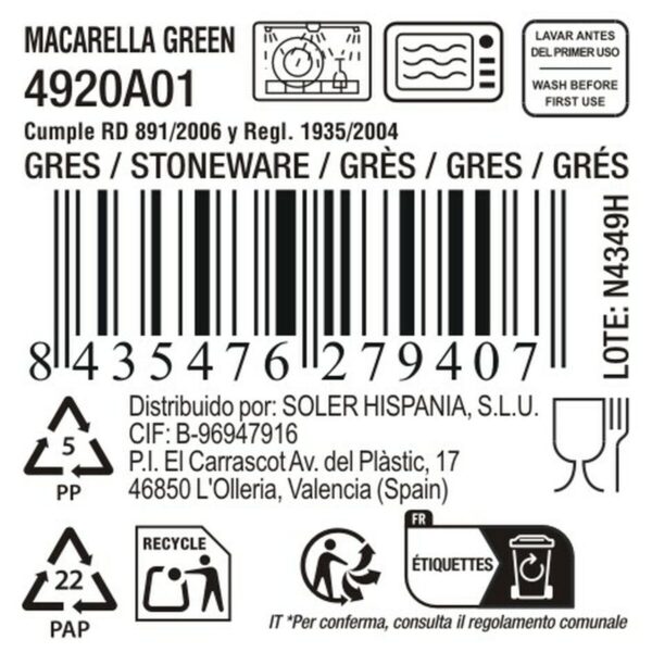 Kochschüssel La Mediterránea Macarella green (18 Stück) – Bild 2
