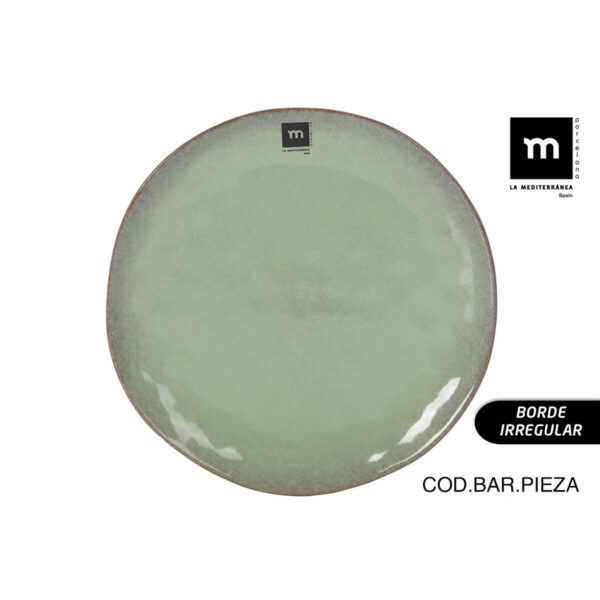 Flacher Teller La Mediterránea Macarella green Ø 26,5 cm (12 Stück) – Bild 4