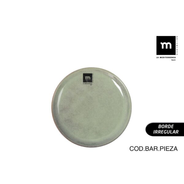 Flacher Teller La Mediterránea Macarella green Ø 16 cm (24 Stück) – Bild 3