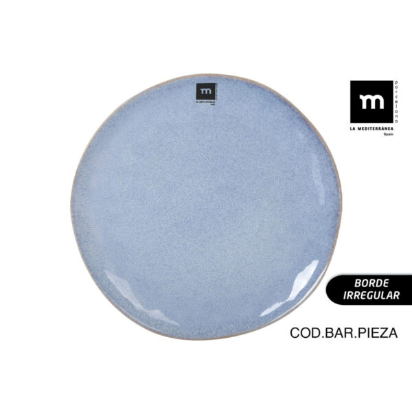 Flacher Teller La Mediterránea Macarella blue Ø 26,5 cm (12 Stück) – Bild 3