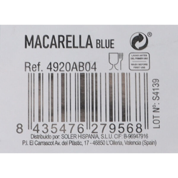 Flacher Teller La Mediterránea Macarella blue Ø 16 cm (24 Stück) – Bild 2