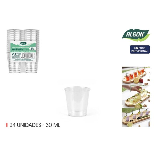 Schnapsglas Algon Ø 4 cm 30 ml 24 Stücke (24 Stück) – Bild 2