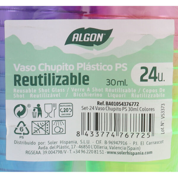 Schnapsglas Algon Ø 4 cm 30 ml 24 Stücke (24 Stück) – Bild 5