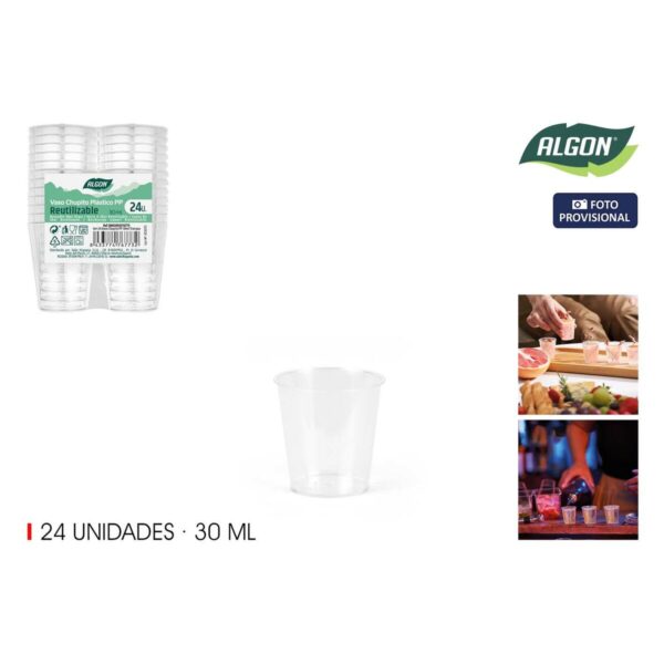 Schnapsglas Algon 30 ml 24 Stücke (24 Stück) – Bild 2