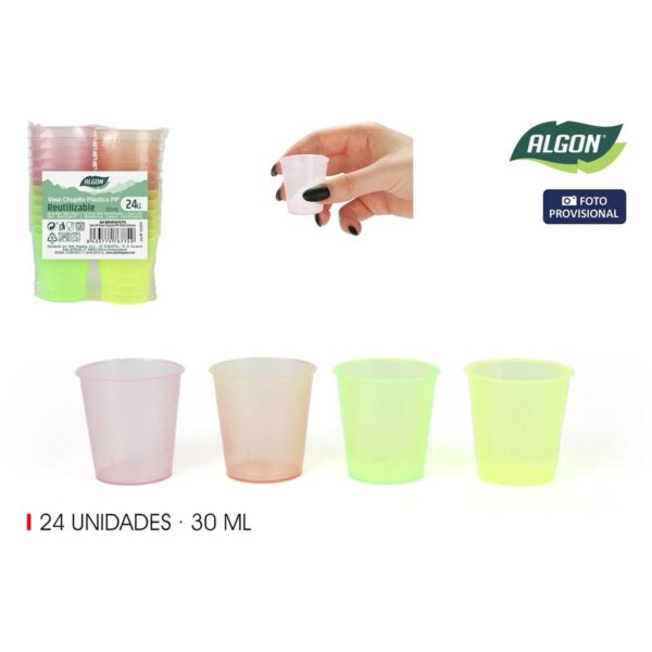 Schnapsglas Algon Ø 4 cm 30 ml 24 Stücke (24 Stück) – Bild 2