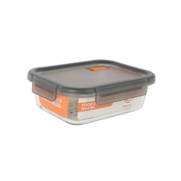 Lunchbox hermetisch MasterChef Grau Durchsichtig rechteckig 1,04 L (6 Stück) – Bild 2