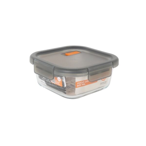 Lunchbox hermetisch MasterChef Grau Durchsichtig karriert 800 ml (6 Stück) – Bild 2
