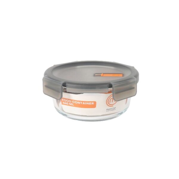 Lunchbox hermetisch MasterChef Grau Durchsichtig kreisförmig 640 ml (6 Stück) – Bild 2